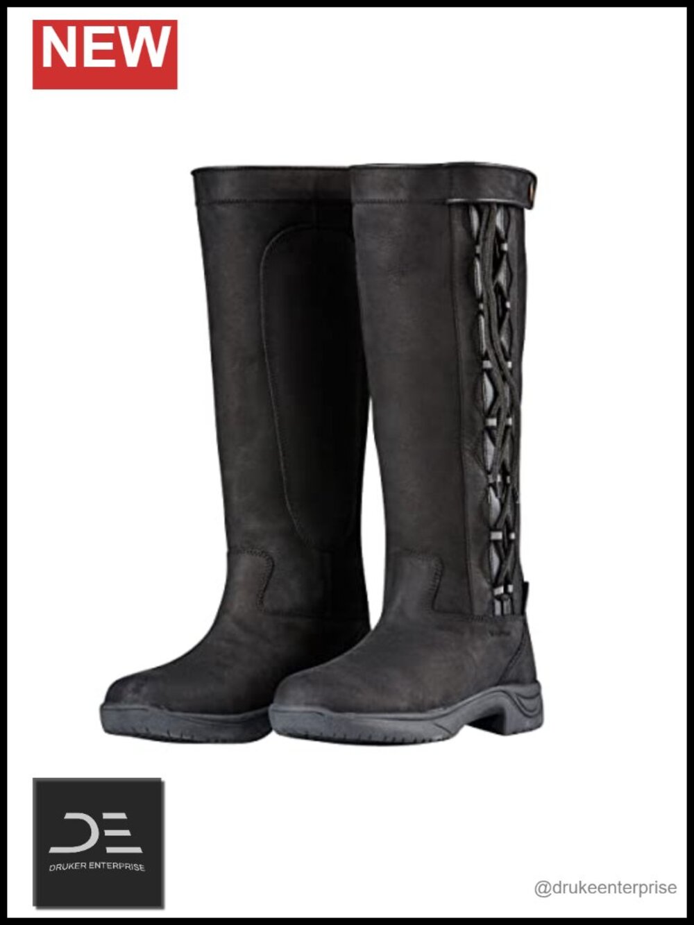 Dublin Women's Waterproof Equestrian Leather Mid-Calf Boots